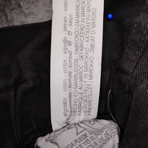 Zara Basic Paperbag High Rise Camo Pants Size 2 Dark Gray Belted Zipper Closure - Picture 8 of 8